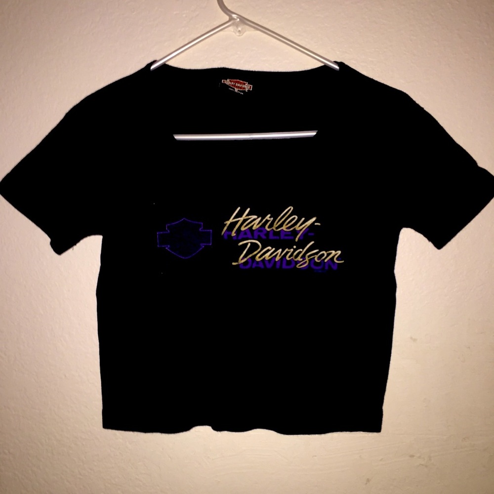 Harley Davidson ladies cropped T size Small